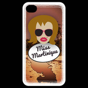 Coque iPhone 4 / iPhone 4S Miss Martinique Rousse