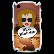Coque Blackberry 8520 Miss Martinique Rousse