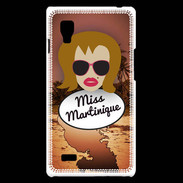 Coque LG Optimus L9 Miss Martinique Rousse