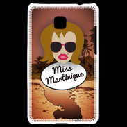 Coque LG Optimus L3 II Miss Martinique Rousse