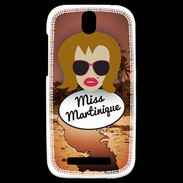 Coque HTC One SV Miss Martinique Rousse