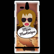Coque Sony Xperia U Miss Martinique Rousse