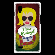 Coque LG Optimus L9 Miss Portugal Blonde