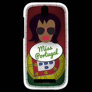 Coque HTC One SV Miss Portugal Black