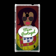 Coque Nokia Lumia 520 Miss Portugal Black