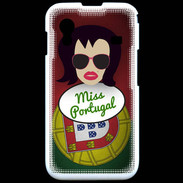 Coque Samsung ACE S5830 Miss Portugal Brune