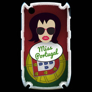 Coque Blackberry 8520 Miss Portugal Brune