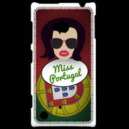 Coque Nokia Lumia 720 Miss Portugal Brune