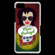 Coque Blackberry Z10 Miss Portugal Brune