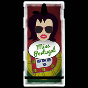 Coque Sony Xperia U Miss Portugal Brune