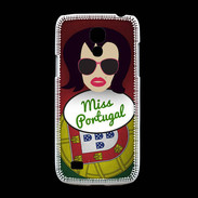 Coque Samsung Galaxy S4mini Miss Portugal Brune