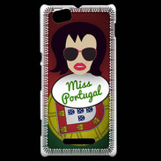 Coque Sony Xperia M Miss Portugal Brune