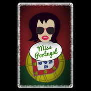 Etui carte bancaire Miss Portugal Brune