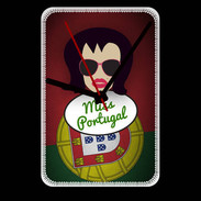 Grande pendule murale Miss Portugal Brune