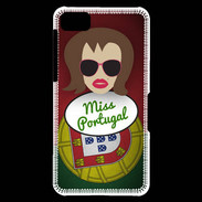 Coque Blackberry Z10 Miss Portugal Chatain
