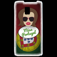 Coque LG P990 Miss Portugal Chatain