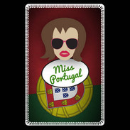 Etui carte bancaire Miss Portugal Chatain