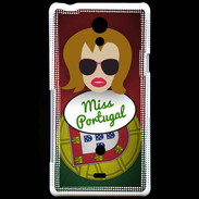 Coque Sony Xperia T Miss Portugal Rousse