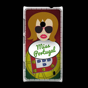 Coque Nokia Lumia 520 Miss Portugal Rousse