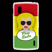 Coque LG Nexus 4 Miss Rasta Blonde