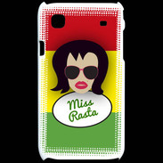 Coque Samsung Galaxy S Miss Rasta Brune