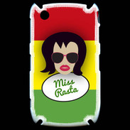 Coque Blackberry 8520 Miss Rasta Brune
