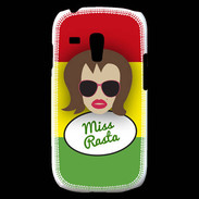 Coque Samsung Galaxy S3 Mini Miss Rasta Chatain