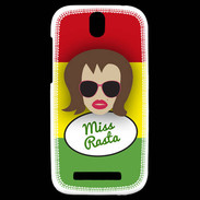 Coque HTC One SV Miss Rasta Chatain