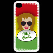 Coque iPhone 4 / iPhone 4S Miss Rasta Rousse