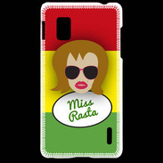 Coque LG Optimus G Miss Rasta Rousse