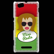 Coque Sony Xperia M Miss Rasta Rousse