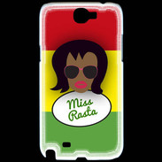 Coque Samsung Galaxy Note 2 Miss Rasta Black