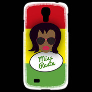 Coque Samsung Galaxy S4 Miss Rasta Black