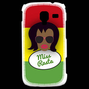 Coque Samsung Galaxy Ace 2 Miss Rasta Black