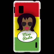 Coque LG Optimus G Miss Rasta Black