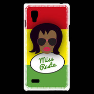 Coque LG Optimus L9 Miss Rasta Black