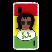 Coque LG Nexus 4 Miss Rasta Black