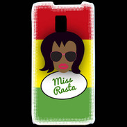 Coque LG P990 Miss Rasta Black