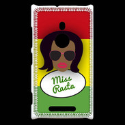 Coque Nokia Lumia 925 Miss Rasta Black