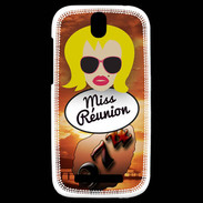 Coque HTC One SV Miss Réunion Blonde