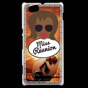 Coque Sony Xperia M Miss Réunion Black
