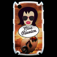 Coque Blackberry 8520 Miss Réunion Brune