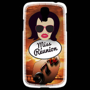 Coque Samsung Galaxy S4 Miss Réunion Brune