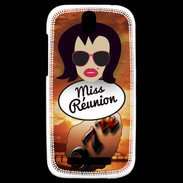 Coque HTC One SV Miss Réunion Brune