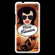 Coque HTC One Miss Réunion Brune