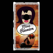 Coque Nokia Lumia 925 Miss Réunion Brune
