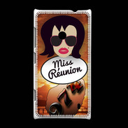Coque Nokia Lumia 520 Miss Réunion Brune