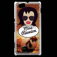 Coque Sony Xperia M Miss Réunion Brune