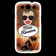 Coque Samsung Galaxy S3 Miss Réunion Chatain
