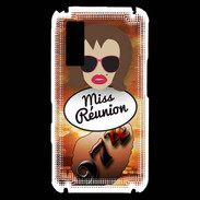 Coque Samsung Player One Miss Réunion Chatain